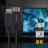 Cable hdmi 2.1 8k aisens a150-0423/ hdmi macho - hdmi macho/ 2m/ certificado/ negro