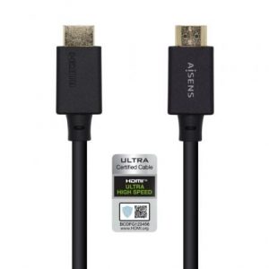 Cable hdmi 2.1 8k aisens a150-0424/ hdmi macho - hdmi macho/ 3m/ certificado/ negro