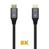 Cable hdmi 2.1 8k aisens a150-0427/ hdmi macho - hdmi macho/ 1.5m/ gris negro