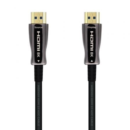 Cable hdmi 2.1 aoc 8k aisens a153-0519/ hdmi macho - hdmi macho/ 30m/ negro