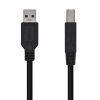 Cable usb 3.0 impresora aisens a105-0445/ usb tipo-b macho - usb macho/ 5gbps/ 3m/ negro
