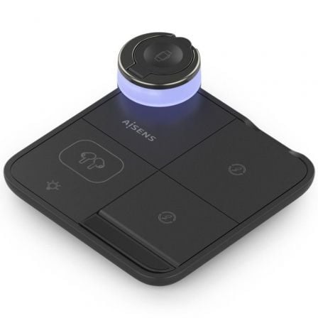 Base de carga inalámbrica aisens asch-15w4wc062-bk/ 15w/ negro