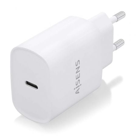 Cargador de pared aisens a110-0752/ 1xusb tipo-c/ 20w