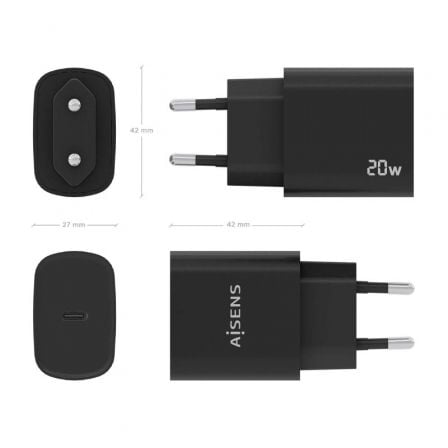 art_ais-carga-a110-0753_4 Cargador de pared aisens a110-0753/ 1xusb tipo-c/ 20w