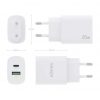 Cargador de pared aisens a110-0754/ 1xusb tipo-c/ 1xusb/ 20w