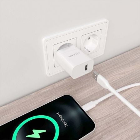Cargador de pared aisens a110-0853/ 1xusb/ 10.5w