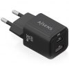 art_ais-carga-asch-30w2p021-bk_1 Cargador de pared gan aisens asch-30w2p021-bk/ 1xusb tipo-c/ 1xusb/ 30w