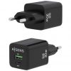 Cargador de pared gan aisens asch-30w2p038-bk/ 1xusb tipo-c/ 1xusb/ 30w