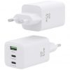Cargador de pared gan aisens asch-65w3p041-w/ 2xusb tipo-c/ 1xusb/ 65w