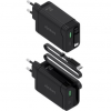 Cargador de pared gan aisens asch-65w3p071-bk/ 1xusb tipo-c/ 1xusb/ 65w/ negro