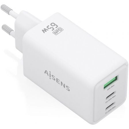 art_ais-carga-asch-65w3p072-w_1 Cargador de pared gan aisens asch-65w3p072-w/ 2xusb tipo-c/ 1xusb/ 65w/ blanco