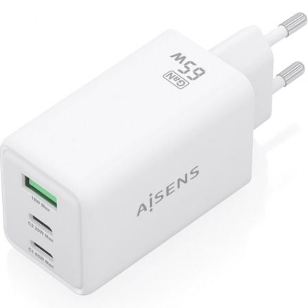 art_ais-carga-asch-65w3p072-w_2 Cargador de pared gan aisens asch-65w3p072-w/ 2xusb tipo-c/ 1xusb/ 65w/ blanco