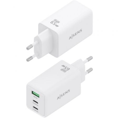 art_ais-carga-asch-65w3p072-w_3 Cargador de pared gan aisens asch-65w3p072-w/ 2xusb tipo-c/ 1xusb/ 65w/ blanco