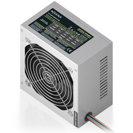 Fuente de alimentación aisens aspc-500atx-seo/ 500w/ ventilador 12cm