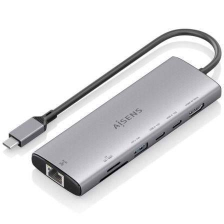 art_ais-hub-asuc-7p032-gr_1 Docking usb tipo-c aisens asuc-7p032-gr/ 1xhdmi 4k/ 1xusb/ 2xusb tipo-c/ 1xrj45/ 1xlector tarjetas/ gris