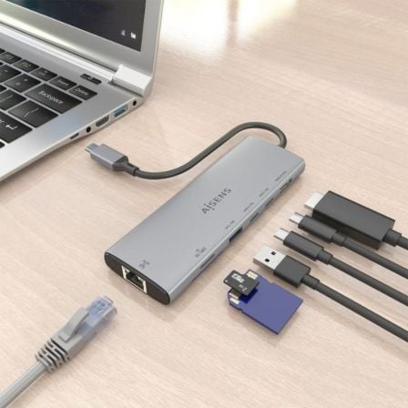 art_ais-hub-asuc-7p032-gr_5 Docking usb tipo-c aisens asuc-7p032-gr/ 1xhdmi 4k/ 1xusb/ 2xusb tipo-c/ 1xrj45/ 1xlector tarjetas/ gris