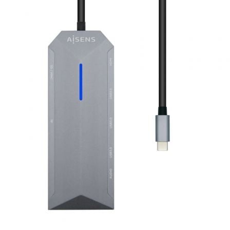 art_ais-hub-asuc-9p001-gr_2 Docking usb tipo-c aisens asuc-9p001-gr/ 1xhdmi 4k/ 3xusb/ 1xrj45/ 1xaudio/ 1xlector tarjetas / 1xusb tipo-c pd/ gris