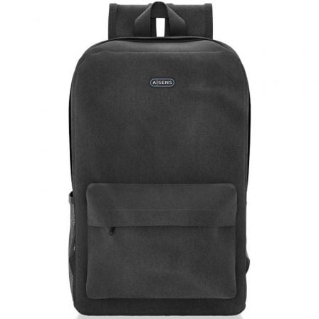 Mochila aisens asbg-bp080-bk para portátiles hasta 15.6"/ negro