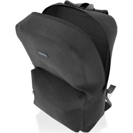 Mochila aisens asbg-bp080-bk para portátiles hasta 15.6"/ negro