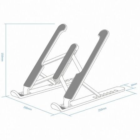 Soporte aisens lps1m-099 para portátiles/ tablets hasta 15"