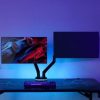 Soporte gaming para 2 monitores aisens dt32tsr-297/ hasta 9kg/ con iluminación rgb