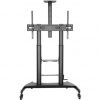 Soporte de suelo inclinable con ruedas y manivela aisens ft100te-123 para tv 60-100"/ hasta 100kg