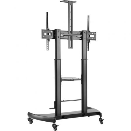 Soporte de suelo inclinable con ruedas y manivela aisens ft100te-123 para tv 60-100"/ hasta 100kg