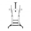 Soporte de suelo inclinable con ruedas y manivela aisens ft100te-125 para tv 60-100"/ hasta 100kg