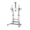 Soporte de suelo inclinable con ruedas y manivela aisens ft100te-125 para tv 60-100"/ hasta 100kg