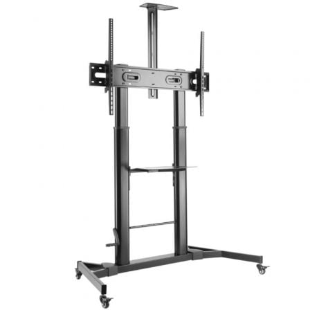Soporte de suelo inclinable con ruedas y manivela aisens ft100te-171 para tv 60-100"/ hasta 100kg
