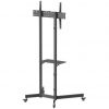 Soporte de suelo inclinable con ruedas aisens ft70te-333 para tv 37"-70"/ hasta 45kg