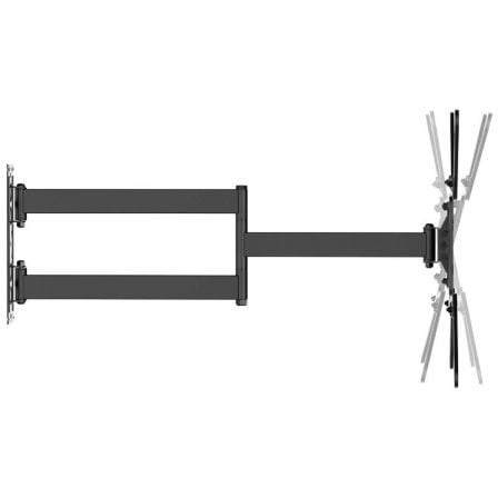 Soporte de pared giratorio/ inclinable/ nivelable aisens wt65tsle-383 para monitores y tv de 23-65"/ hasta 35kg