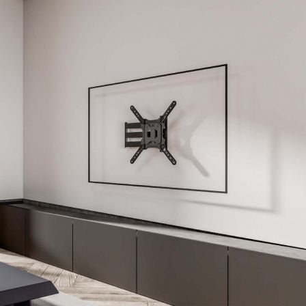 Soporte de pared giratorio/ inclinable/ nivelable aisens wt65tsle-383 para monitores y tv de 23-65"/ hasta 35kg