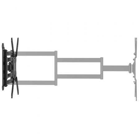 Soporte de pared giratorio/ inclinable/ nivelable aisens wt65tsle-385 para monitores y tv de 23-65"/ hasta 35kg