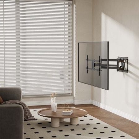 Soporte de pared giratorio/ inclinable/ nivelable aisens wt90tsle-387 para monitores y tv de 43-90"/ hasta 60kg