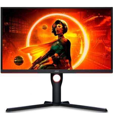 art_aoc-m-25g3zm-bk_1 Monitor gaming aoc 25g3zm/bk 24.5"/ full hd/ 0.5ms/ 240hz/ va/ regulable en altura/ negro y rojo