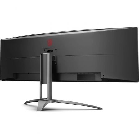 Monitor gaming ultrapanorámico curvo aoc agon ag493ucx2 48.8"/ dual qhd/ 1ms/ 165hz/ va/ multimedia/ negro