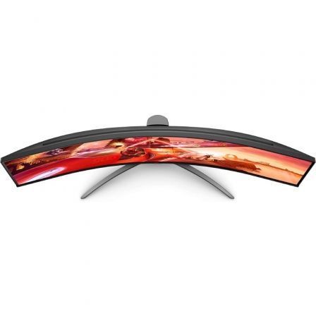 Monitor gaming ultrapanorámico curvo aoc agon ag493ucx2 48.8"/ dual qhd/ 1ms/ 165hz/ va/ multimedia/ negro