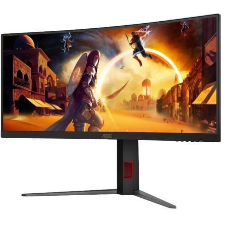 art_aoc-m-cu34g4_2 Monitor gaming ultraparonámico curvo aoc cu34g4 34"/ wqhd/ 1ms/ 180hz/ va/ regulable en altura/ negro