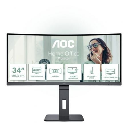 art_aoc-m-cu34p3cv_1 Monitor profesional curvo aoc cu34p3cv 34"/ wqhd/ multimedia/ regulable en altura/ negro