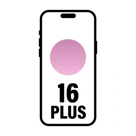 Smartphone apple iphone 16 plus 128gb/ 6.7"/ 5g/ rosa