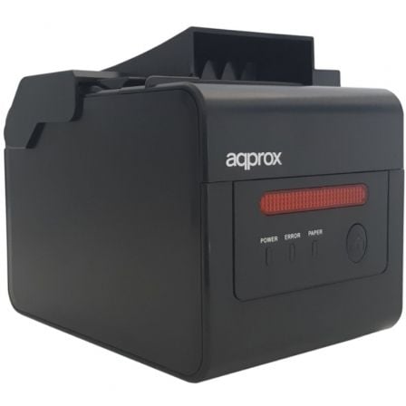 Impresora de tickets approx apppos80alarm/ térmica/ ancho papel 58 y 80mm/ usb-rs232-lan-rj11/ negra