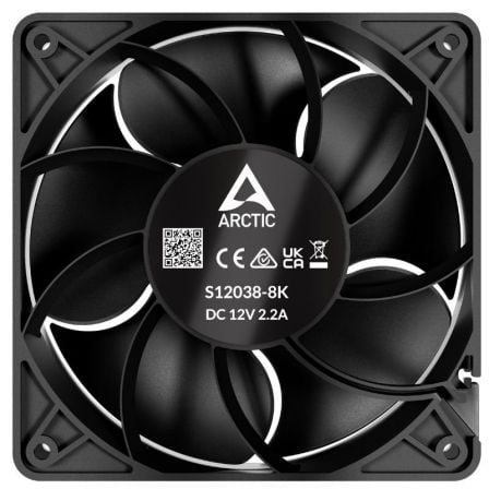 Ventilador arctic s12038-8k/ 12cm