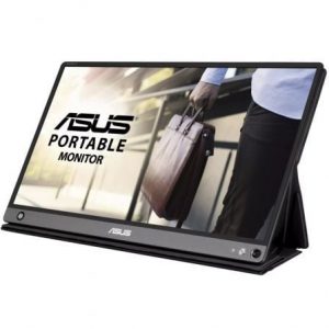 Monitor portátil asus zenscreen go mb16ahp 15.6"/ full hd/ multimedia/ plata y negro