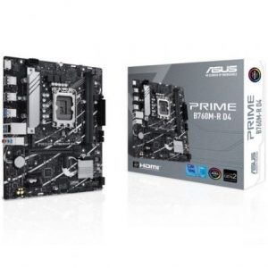 Placa base asus prime b760m-r d4 socket 1700/ ddr4/ pcie 4.0/ micro atx