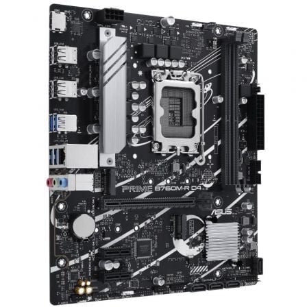 Placa base asus prime b760m-r d4 socket 1700/ ddr4/ pcie 4.0/ micro atx