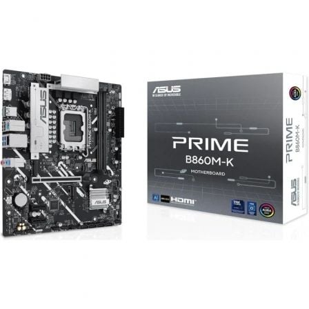 Placa base asus prime b860m-k socket 1851/ ddr5/ pcie 5.0/ micro atx