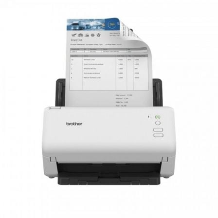 Escáner documental brother ads-4100 con alimentador de documentos adf/ doble cara