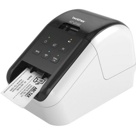 Impresora de etiquetas brother ql-810wc/ térmica/ ancho etiqueta 62mm/ usb-wifi/ blanca y negra
