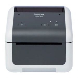 Impresora de etiquetas y tickets brother td-4420dn/ térmica directa/ ancho etiqueta 118mm/ usb-rs-232c/ blanca y negra